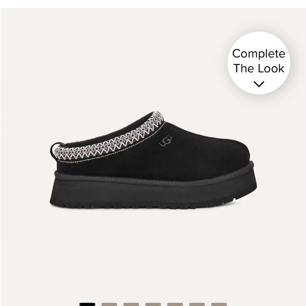 Black platform tazman uggs